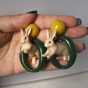 Running Rabbits earrings